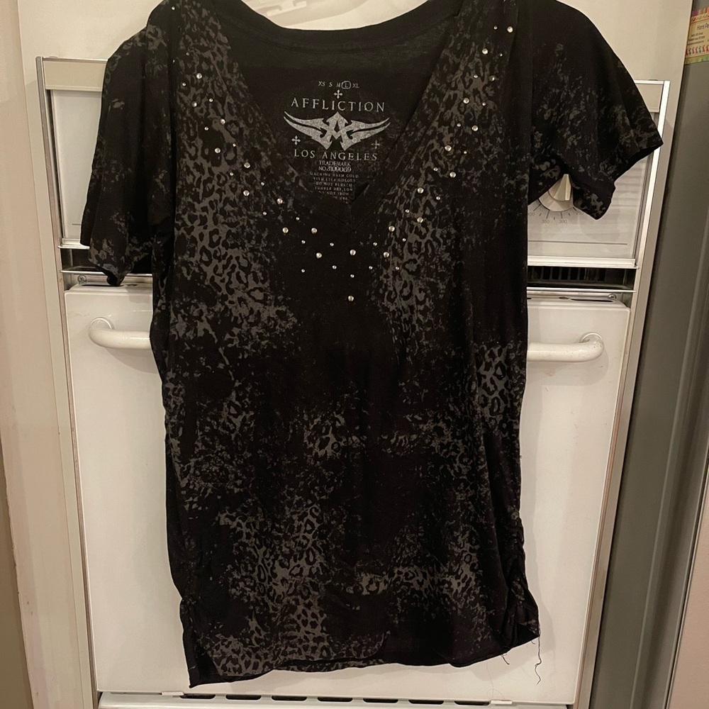 Black Affliction short sleeve t shirt